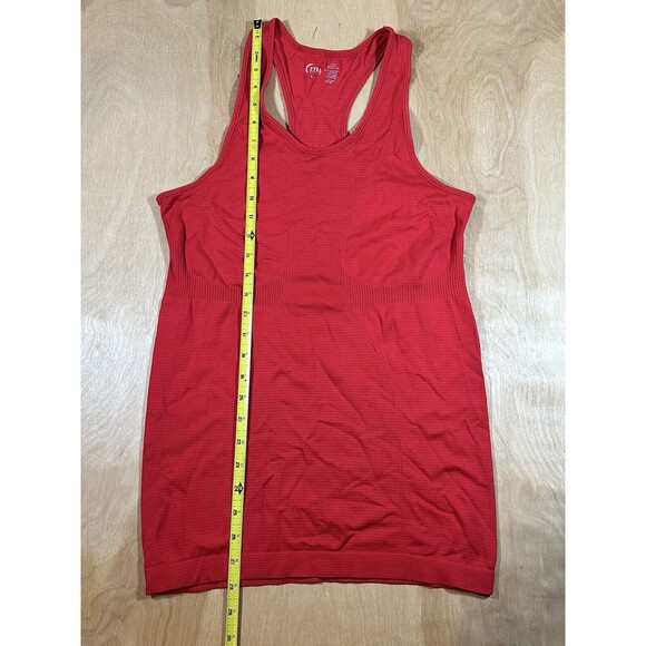 Zyia Active Red Copper Charged Racerback Tank Womens M Yoga Activewear - Picture 7 of 9